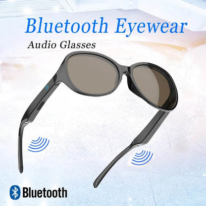 New Waterproof Bone Conduction Bluetooth Smart Glasses Hands-Free Call Music Sunglasses for All Phone Wireless Bluetooth Headset - MarvelouStoree