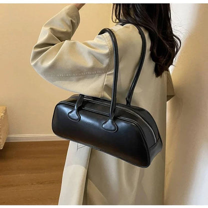 Advanced Sense Retro Pu Zipper Ladies Shoulder Bags Trend 2024 Light Luxury Hot Sale Bags for Women New Bolsas Femininas