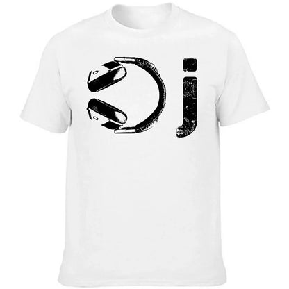 DJ Headphone I Heart Being A DJs Party T Shirts Turntablist Graphic Cotton Streetwear Short Sleeve Recorded Music Gifts T-shirt