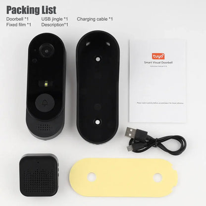 Tuya Doorbell With Camera Wireless Bundle Video Doorbell WIFI HD Outdoor Phone Door Bell Camera Security Video Intercom IR