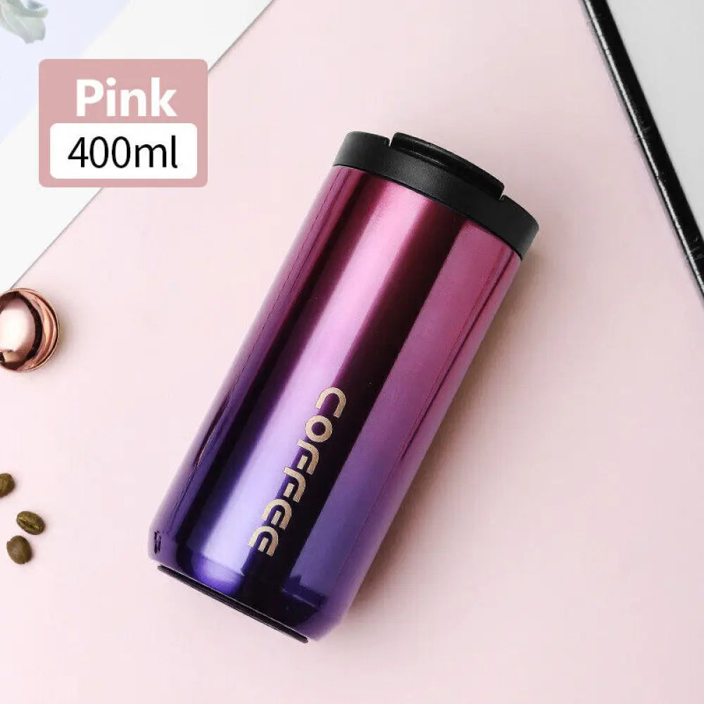 400/500ML Insulated Coffee Mug Cup Travel Stainless Steel Flask Vacuum Leakproof Thermo Bottles Espresso Themo Bottle Coffeeware