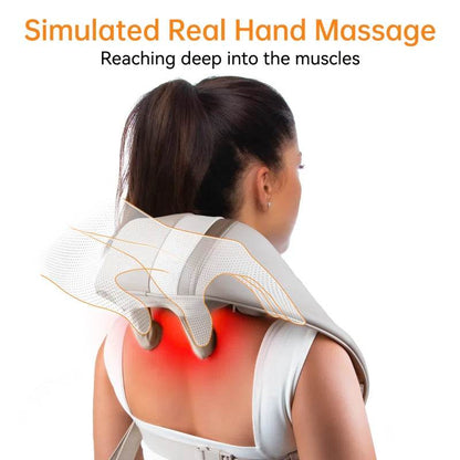 Mebak N1 Massager For Neck and Cervical Shoulder With Heating Massage Pillow for Back Legs Waist Muscle Kneading Massage Shawl - MarvelouStoree