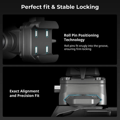 SmallRig HawkLock H21 Quick Release Monitor Support with NATO Clamp Monitor Mount with Quick Release NATO Rail,Load 2.5kg 4487