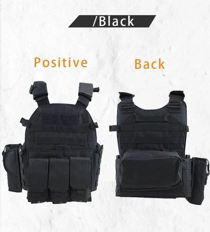 6094 Military Combat Army Wargame VestNylon Pouch Molle Gear Tactical Vest Body Armor Hunting Plate Carrier Airsoft Accessorie