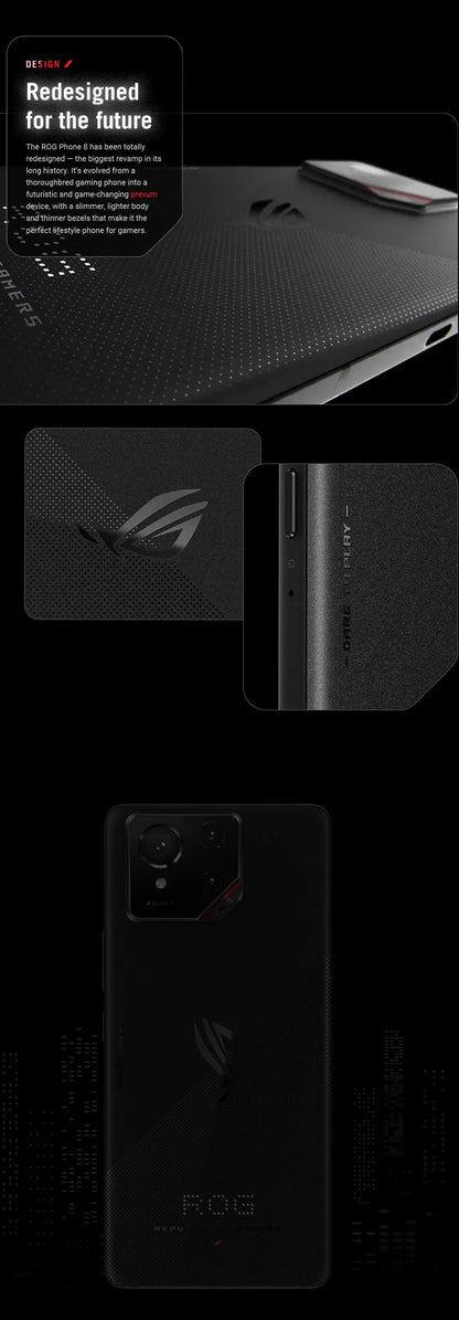 ASUS ROG Phone 9&9pro Gaming Phone Snapdragon Supreme Edition Matrix Liquid Cooling 185HZ Samsung E6 Gaming Screen