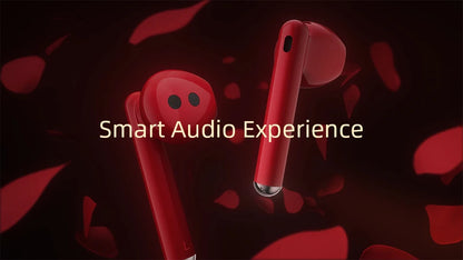 Huawei FreeBuds Lipstick Headphone Original High Resolution Sound Air-Like Comfort Open-Fit Active Noise Cancellation 2.0 Red