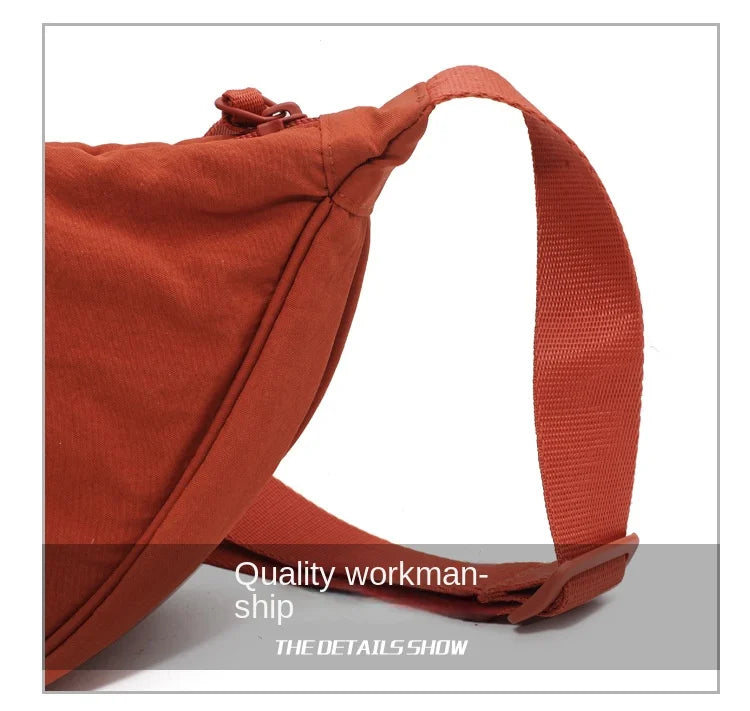 Casual Nylon Hobos Crossbody Bag for Women Designer Shoulder Bags Large Capacity Tote Lady Travel Shopper Bag Female Purses 2024