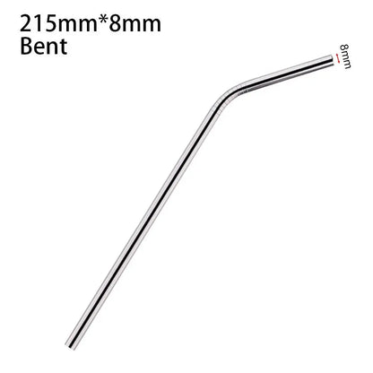 1Pcs Straight Bent Stainless Steel Straws Drinking Silver Cup Straw 6mm 8mm Reusable for Stanley 30oz 40oz Tyeso Cup