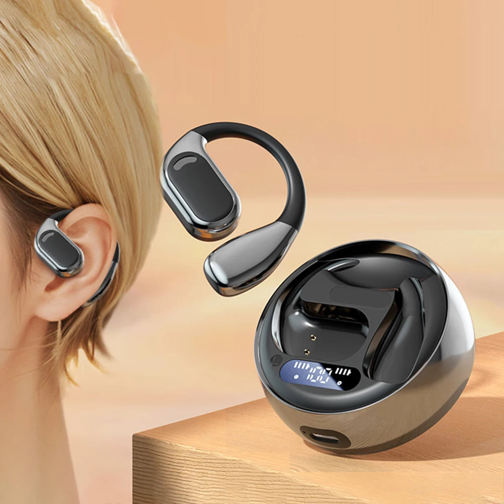 M76 Real-time Two-Way Earbuds Bluetooth 5.4 Translator Device Long Battery Life Translation Earphones Learning for iOS Android