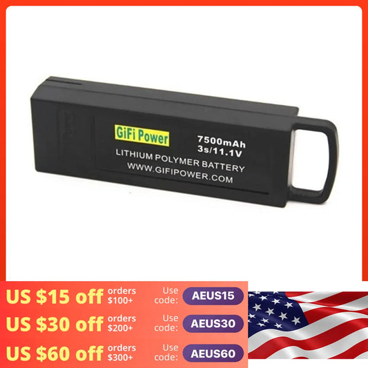 11.1V 7500mAh GiFi 3S Upgrade Flight Lipo Battery for Yuneec Q500/Q500+/Q500 4K/Q500+ PRO 4K RC Drone