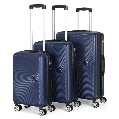 3PCS Luggage Set with Silent Spinner Wheel ABS+PC Lightweight TSA Lock 20''/24''/28'' Family Travel Suitcase Set