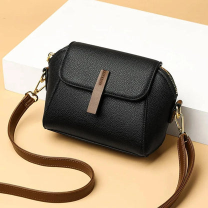 Genuine Leather Women Crossbody Shoulder Bags 2024 Luxury Solid color Cow Leather Handbag Female Messenger Tote