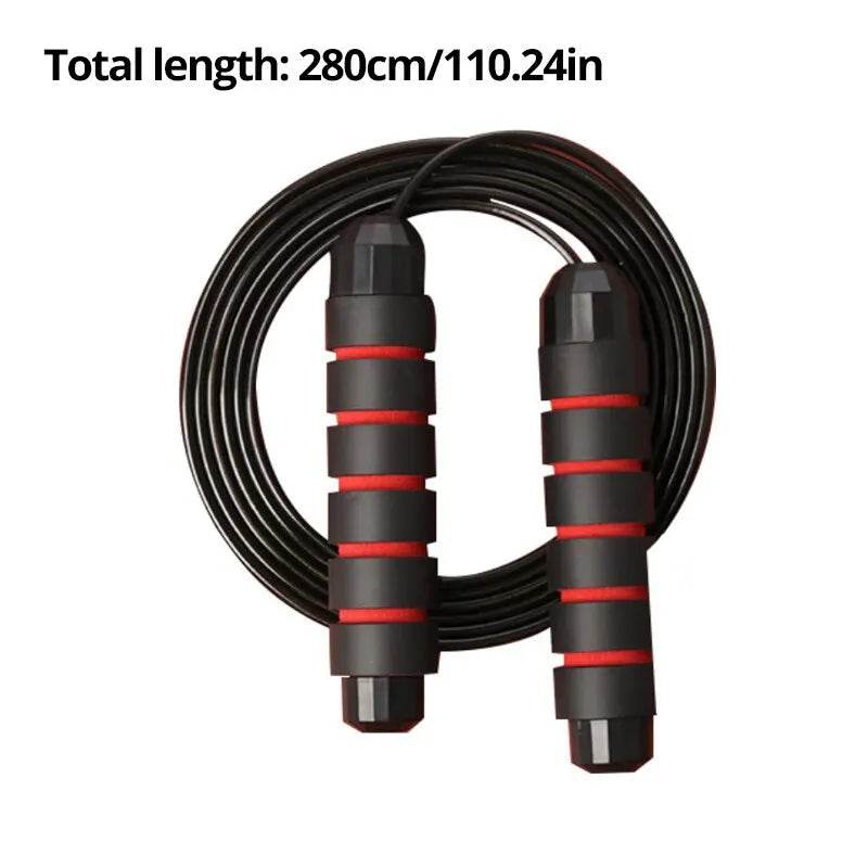 Jump Rope Tangle-Free Rapid Speed Jumping Rope Cable with Ball Bearings Steel Skipping Rope Gym Exercise Slim Body - MarvelouStoree