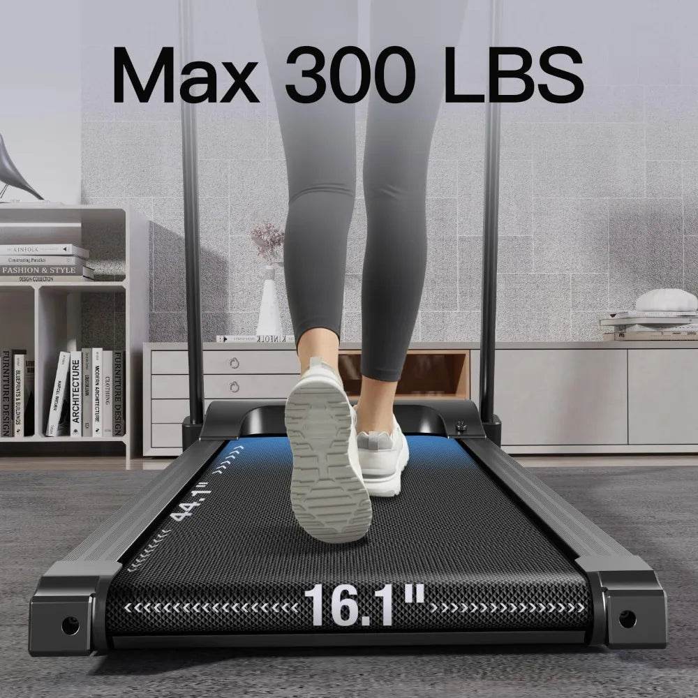 Treadmill Folding Incline with Pulse Sensors, 3.0 HP Quiet Brushless, 8.7 MPH, 300 lbs Capacity, Fitness Home Auto Treadmill - MarvelouStoree