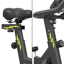 Exercise Bike for Home Indoor Cycling Bike for Home Cardio Gym,Workout Bike with Ipad Mount & LCD Monitor,Silent Belt Drive