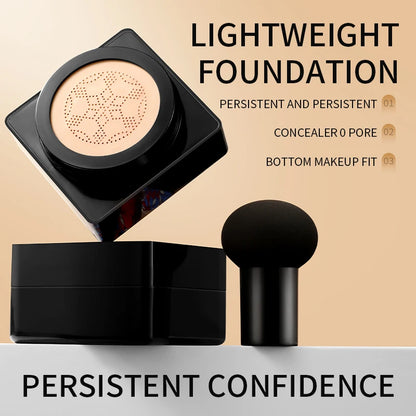 2pcs BB Cream Mushroom Head Air Cushion Powder Puff Moisturizing Brightening Foundation Concealer CC Cream Base Makeup Cosmetics