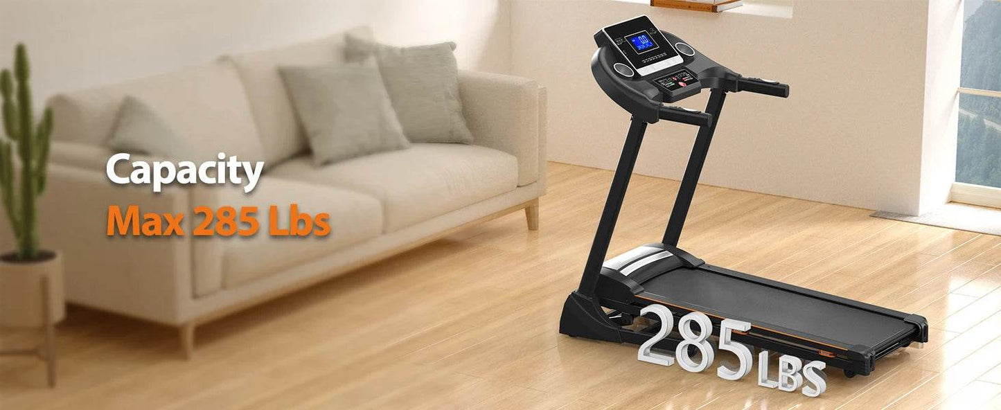 Treadmills for Home, Treadmill with 0-15% Auto Incline, 3HP Folding Treadmill for Running Walking with 280LBS Weight Capacity, I - MarvelouStoree