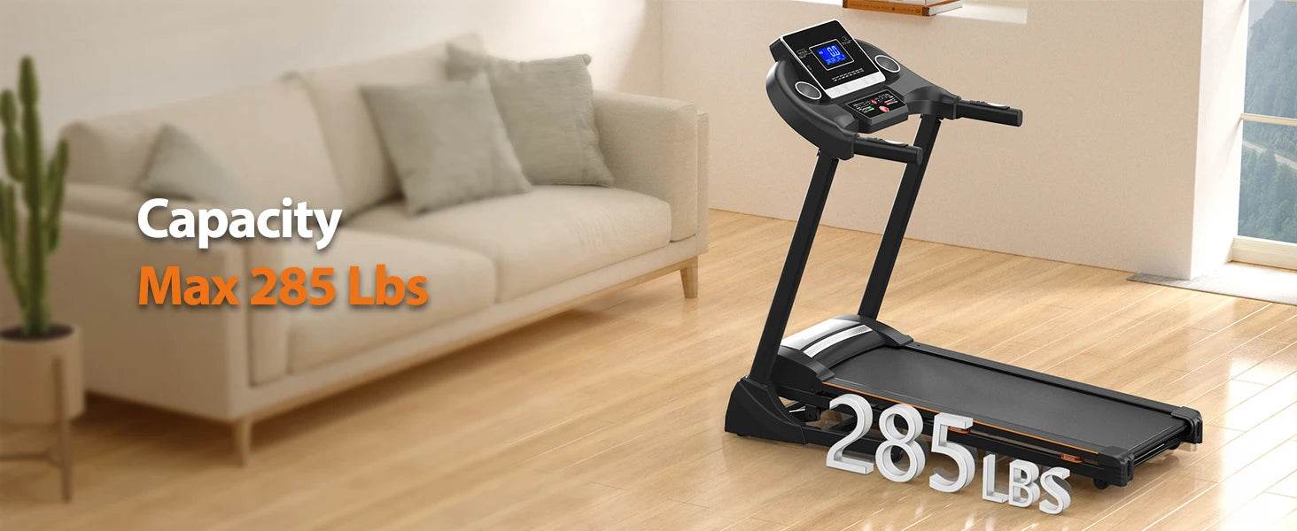 Treadmills for Home, Treadmill with 0-15% Auto Incline, 3HP Folding Treadmill for Running Walking with 280LBS Weight Capacity, I - MarvelouStoree