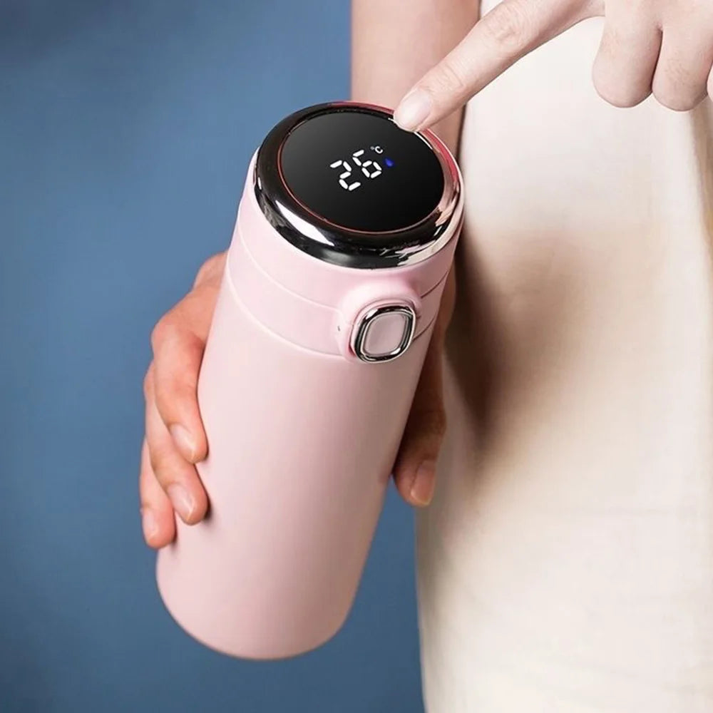 420ml Stainless Steel Smart Thermos Bottle Smart LED Temperature Display Thermal Mug Leak-proof Vacuum Flask taza termica