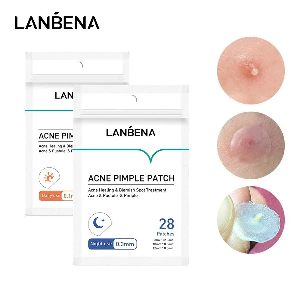 LANBENA Invisible Acne Pimple Patch Face Mask Acne Pimple Blemish Removal Stickers Acne Treatment Master Daily / Night Use