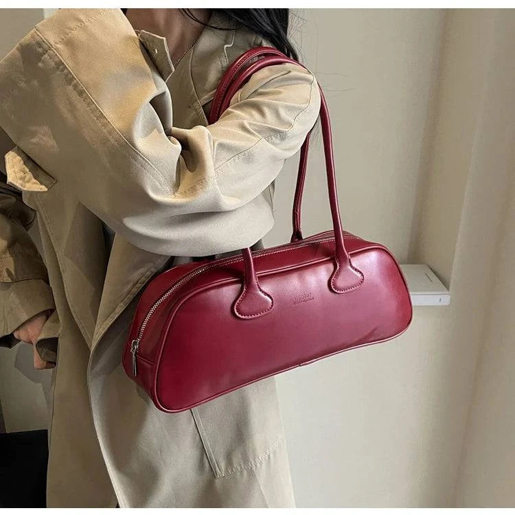 Advanced Sense Retro Pu Zipper Ladies Shoulder Bags Trend 2024 Light Luxury Hot Sale Bags for Women New Bolsas Femininas