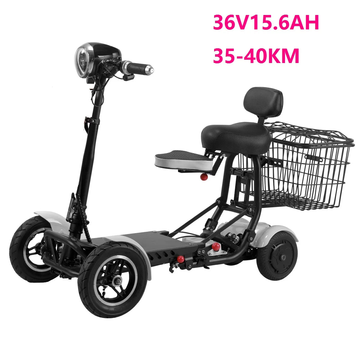 Elder People Cheapest Lithium Battery mini foldable  luggage electric scooter with seat for adults