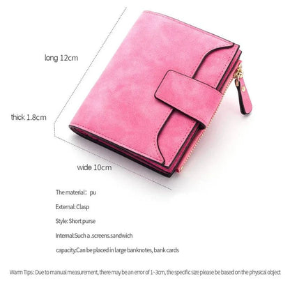 2024 Leather Women Wallet Hasp Small and Slim Coin Pocket Purse Women Wallets Cards Holders Luxury Brand Wallets Designer Purse