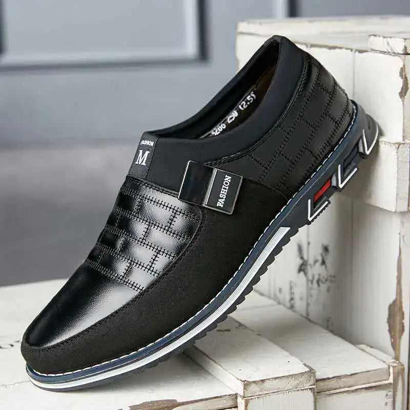 Hot Men Casual Shoes Buckle Leather Shoes for Men Business Slip-on Shoes Office Work Shoes Men Loafers Sapato Masculino