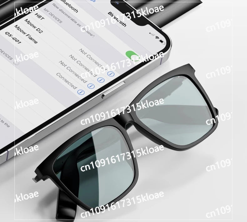 Smart Audio Glasses Bluetooth Headset Non-bone Conduction Listening To Music Myopia Sunglasses