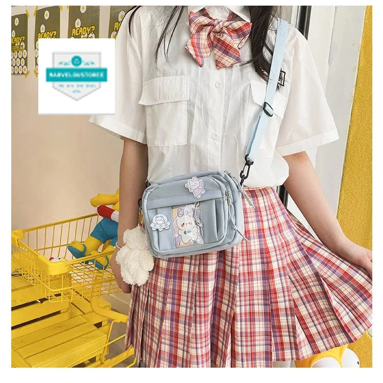 New Kawaii Bag Girls 2024 New JK Transparent Bag Small Crossbody Bag For Women Purses and Handbags Shoulder Bag Itabag Bolso