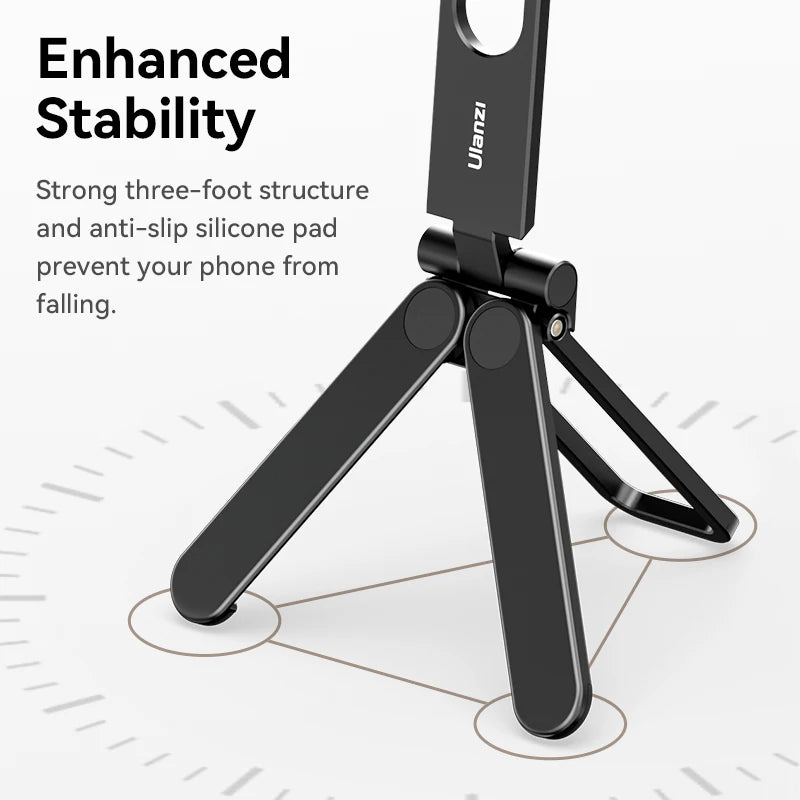 Ulanzi MA26 Mini Pocket Foldable Tripod for Phone Vertical Horizontal Shooting Expansion Video Light Microphone Photography Vlog