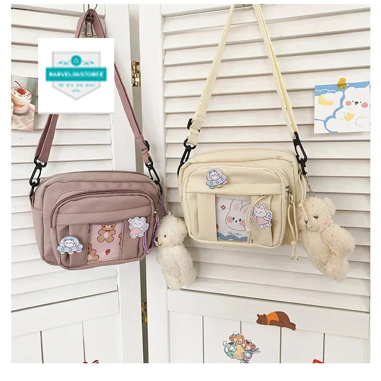 New Kawaii Bag Girls 2024 New JK Transparent Bag Small Crossbody Bag For Women Purses and Handbags Shoulder Bag Itabag Bolso