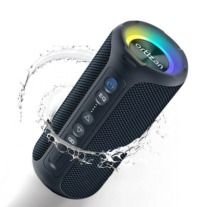 Ortizan X8 Pro Bluetooth Speaker Portable with 40W Stereo Sound,Rich Bass,IPX7 Waterproof, 30H Playtime, Mixed Color Lights,3 EQ - MarvelouStoree