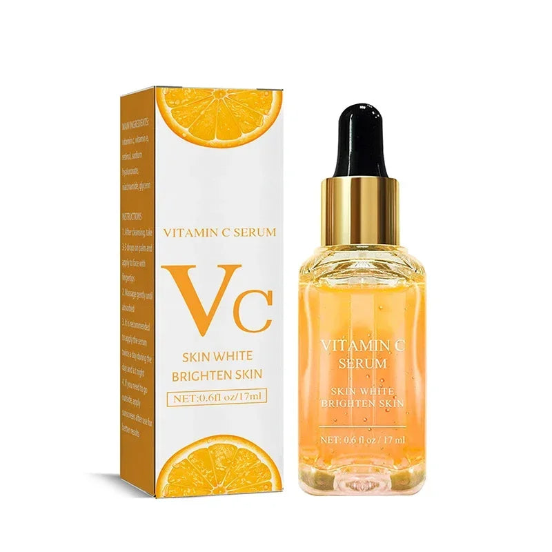 Vitamin C Remove Dark Spots face Serum Whiten Fade Freckles Anti-wrinkle Brighten Moisturize Collagen Korean Face Care Makeup