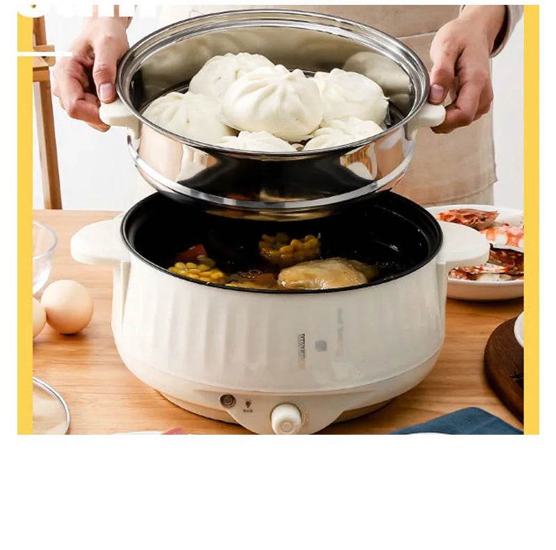 Multifunction Electric Cookers Single/Double Layer 1-2 People Household Non-stick Pan Hot Pot Rice Cooker Cooking Appliances2024 - MarvelouStoree