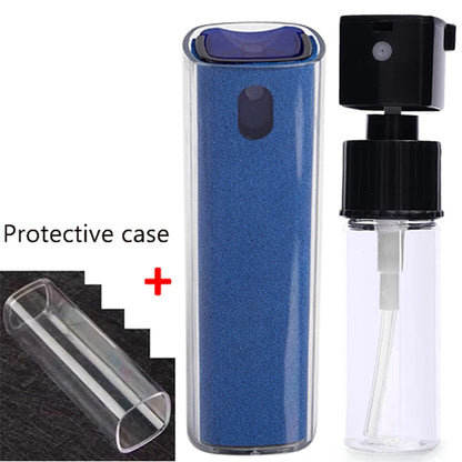 2-in-1 Mobile Phone Screen Spray Bottle Computer Screen Cleaner with Microfiber Cloth Set Cleaning Tools Car Cleaning Supplies