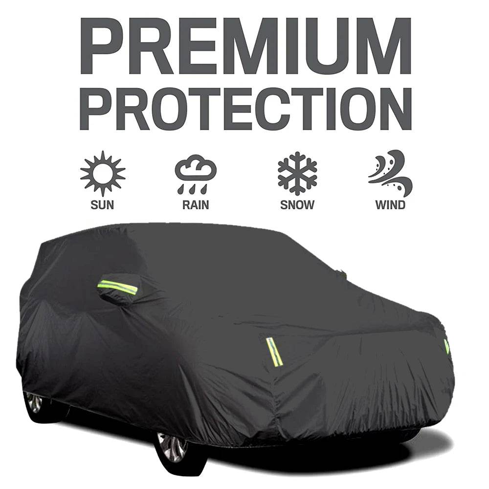 S-XXL Car Cover Sedan Full Covers with Reflective Strip Sunscreen Protection Dustproof&Waterproof UV Scratch-Resistant Universal - MarvelouStoree