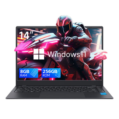 14 Inch Windows 11 Laptops New N4000 2.6Ghz 8GB RAM 256GB ROM Notbook Pc Computer Laptop