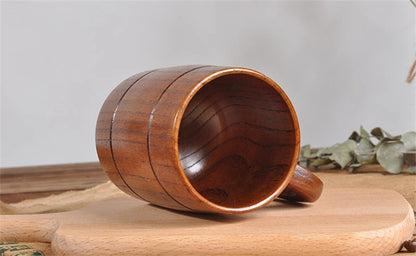 Wooden Big Belly Cups Handmade Natural Spruce Wood Cups Beer Tea Coffee Milk Water Cup Kitchen Bar Drinkware for Kitchen