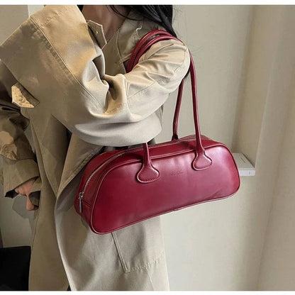 Advanced Sense Retro Pu Zipper Ladies Shoulder Bags Trend 2024 Light Luxury Hot Sale Bags for Women New Bolsas Femininas