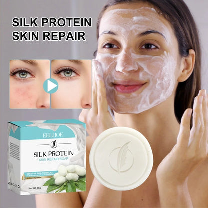 Protein Repair Facial Cleansing Soap Oil Control Clean Pores fade acne Dark Spots Moisturizing Whitening Skin face Washing Soap