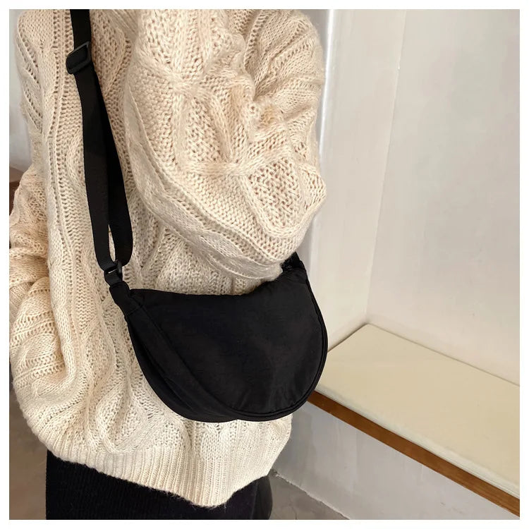 Casual Nylon Hobos Crossbody Bag for Women Designer Shoulder Bags Large Capacity Tote Lady Travel Shopper Bag Female Purses 2024