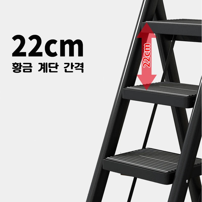 Multifunctional Folding Ladder 2/3 Foldable House Ladder Protable Ladder Stable Household Step Stool Storage Shelf For Home