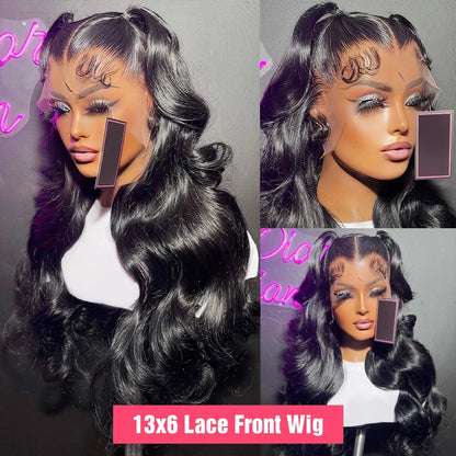 Glueless Wig Human Hair Ready To Wear Preplucked Brazilian Body Wave 13x6 HD Lace Frontal Wigs For Women Pre Cut No Glue 100%