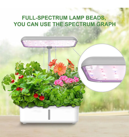 Tuya WIFI-compatible Hidroponia Growing System with LED Light Planter Smart Plant Pot Indoor Herb Vegetable Flower Cultivation