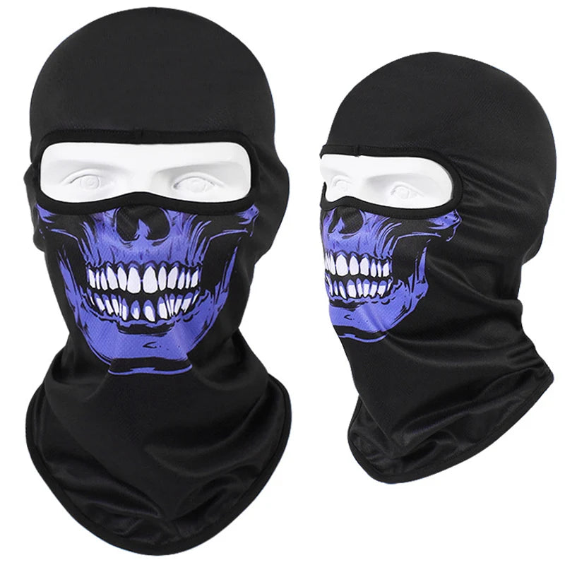 Motorcycle Headgear Cap Men Balaclava Multi-function Skull Face Mask MTB Bicycle Full Face Cover Shield Sunscreen Women Headwear