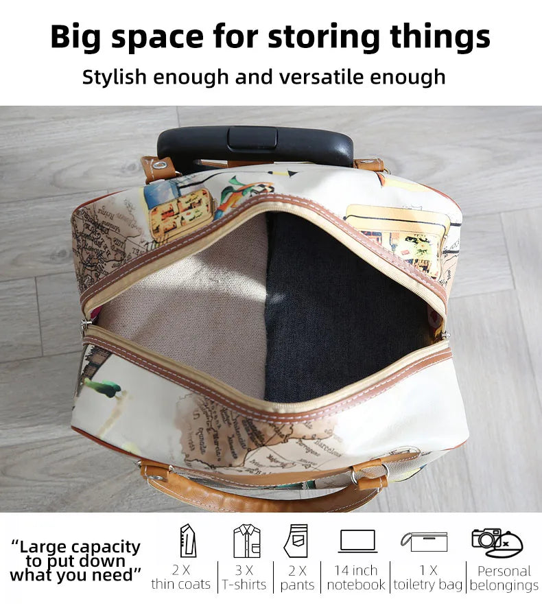 Trolley Travel Bag Universal Wheel Luggage Bag Convenient Boarding Bag Waterproof Backpack Handbag Rolling Trolly Suitcase