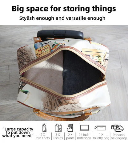 Trolley Travel Bag Universal Wheel Luggage Bag Convenient Boarding Bag Waterproof Backpack Handbag Rolling Trolly Suitcase