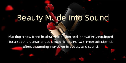 Huawei FreeBuds Lipstick Headphone Original High Resolution Sound Air-Like Comfort Open-Fit Active Noise Cancellation 2.0 Red