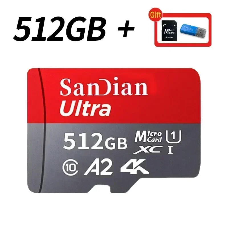 High Speed Memory Card Original SD Card 1TB 2TB Class 10 Large Capacity Storage Device Sd Memory Card for PC/Laptop/Mac/Camera